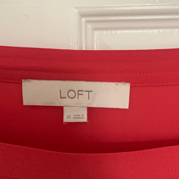 LOFT chiffon top, square neckline - Picture 3 of 3